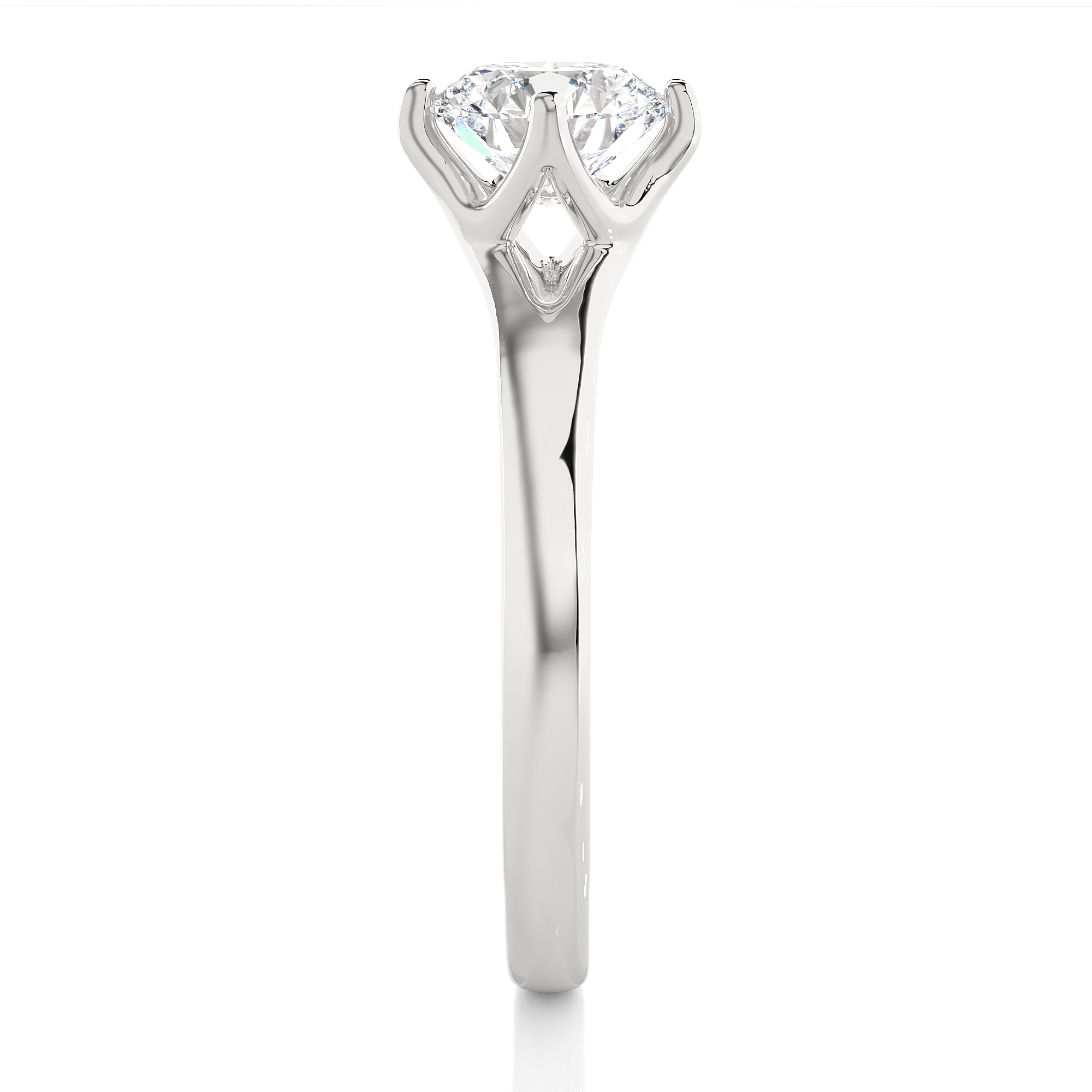 1.08 Carat G Color VS1 Clarity Diamond Studded Natural Diamond Ring.